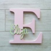 Personalised Wooden Letters - Pale dusty